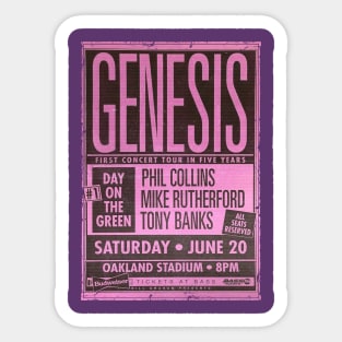 Genesis - Phil Collins Sticker